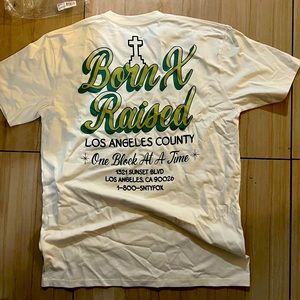Brand new never worn. BORN AND RAISED T SHIRT